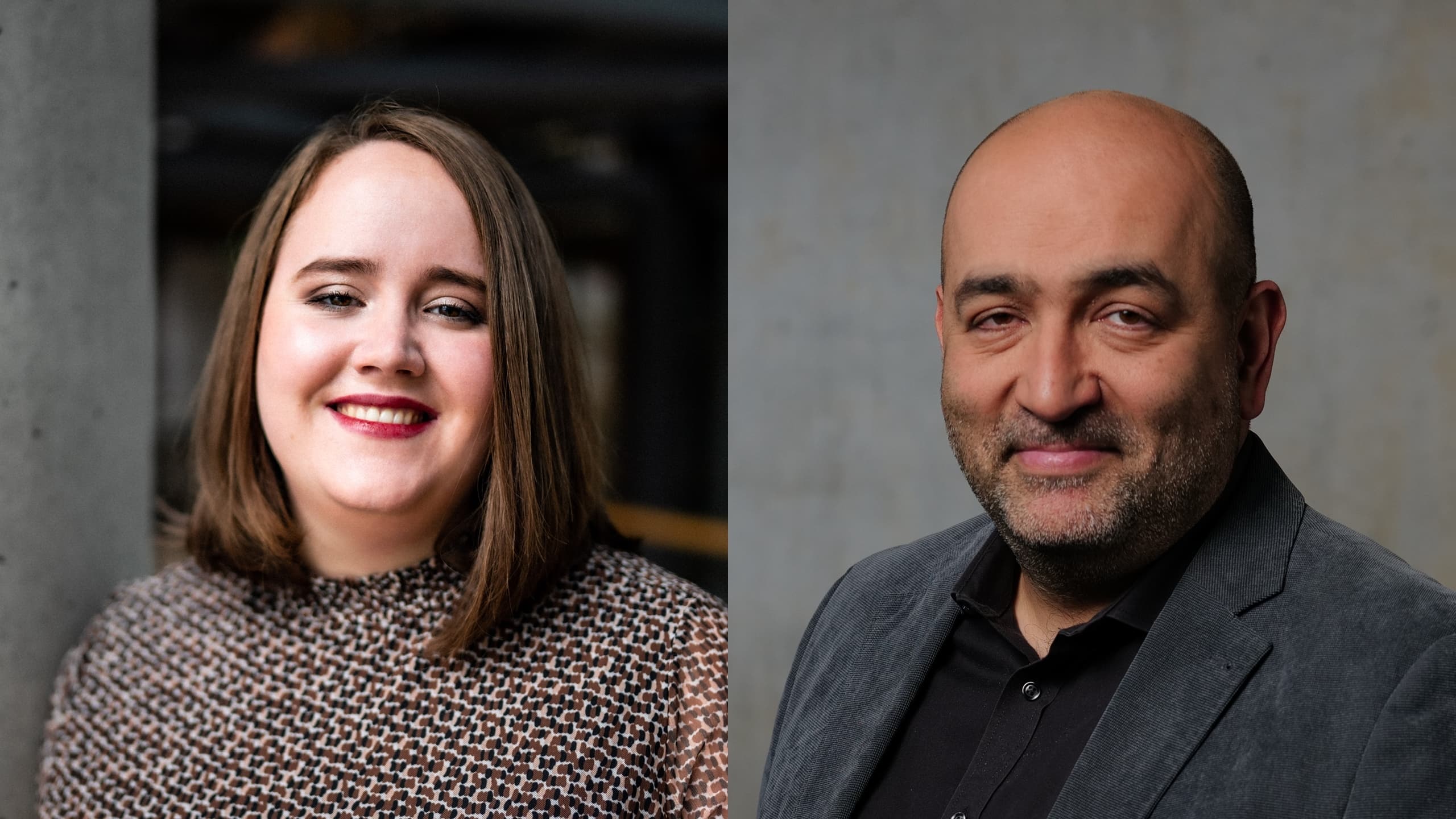 Portraits von Ricarda Lang und Omid Nouripour