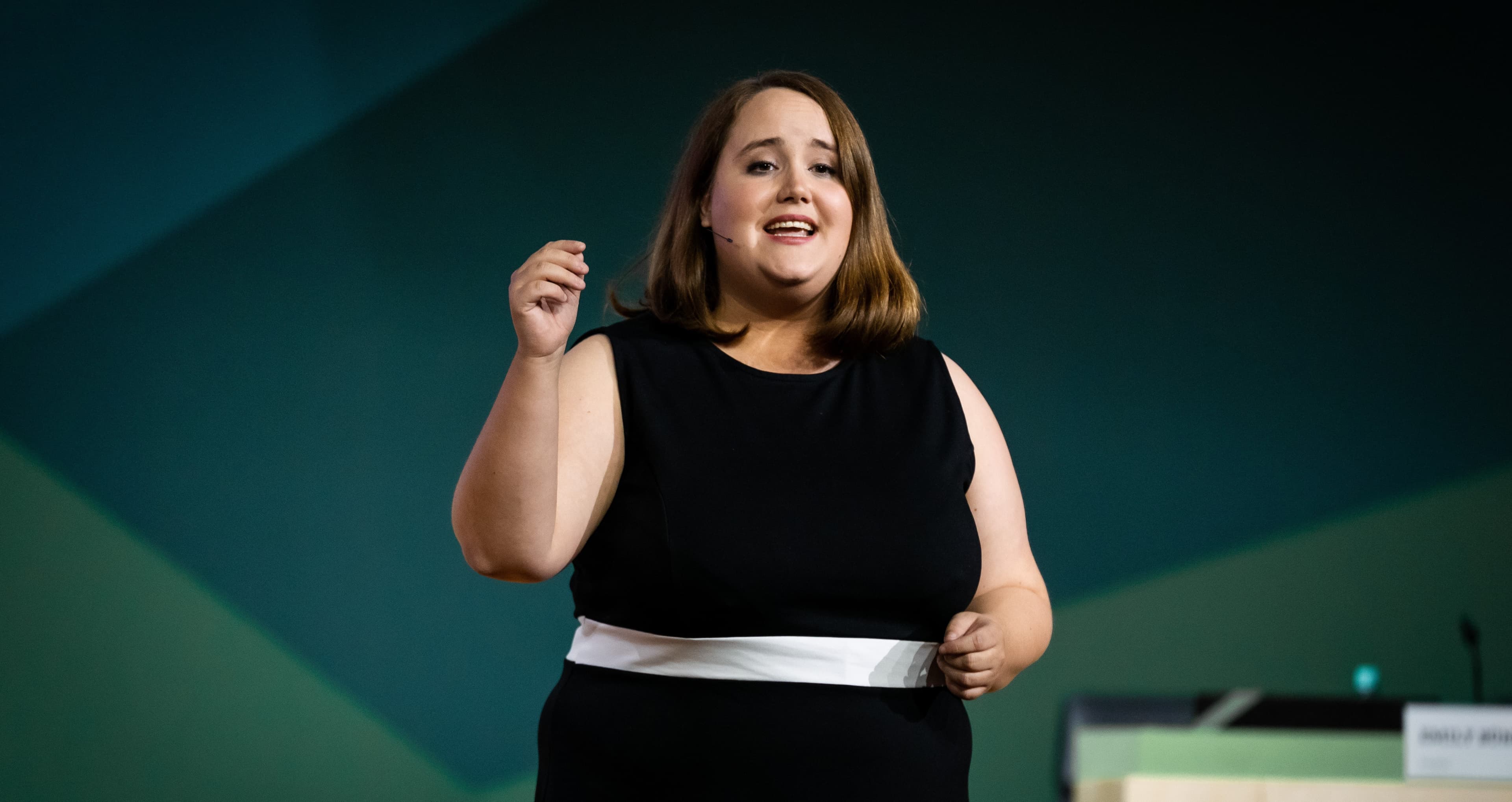 Bundesvorsitzende Ricarda Lang hält ihre politische Rede