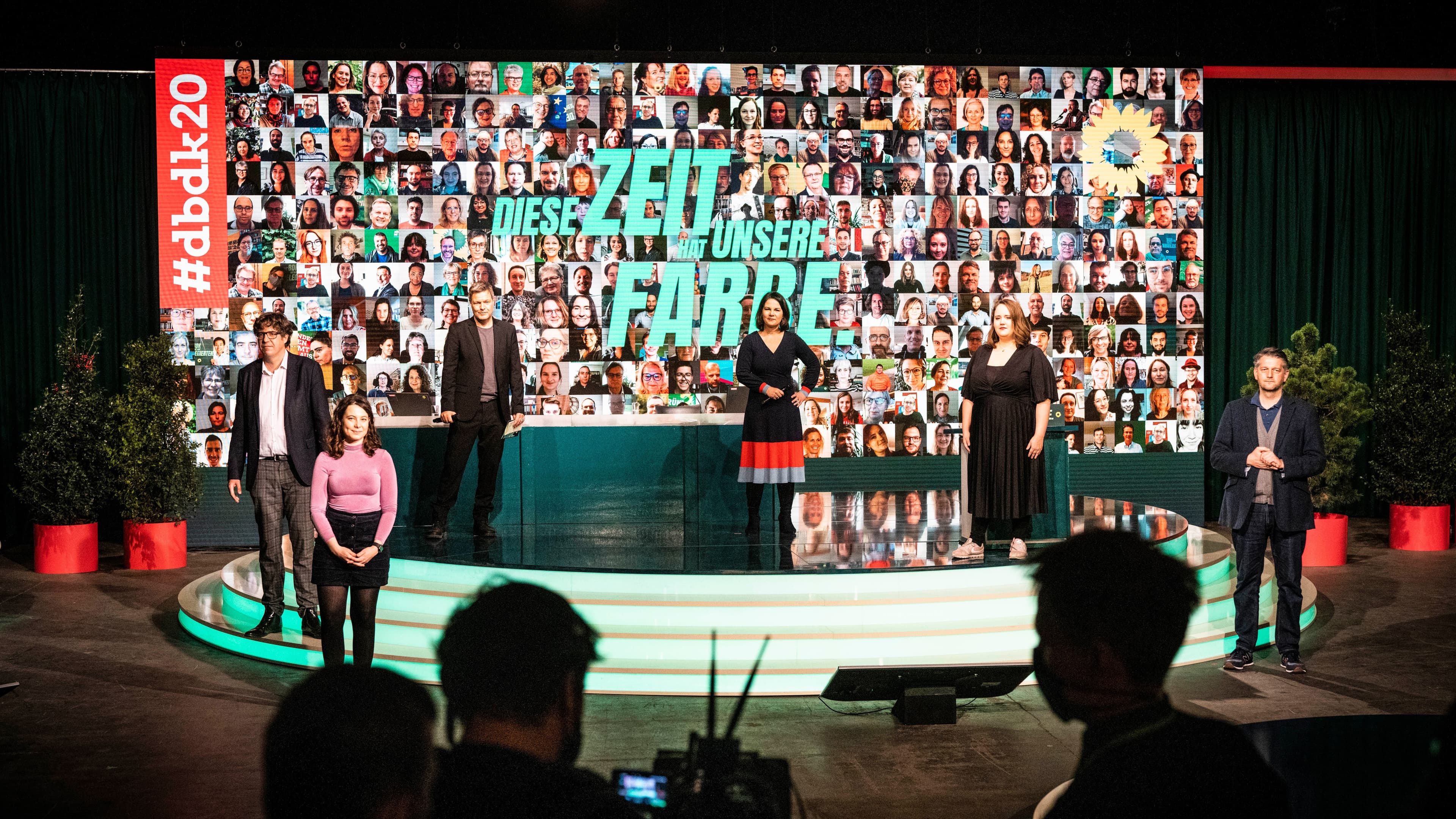 Der Bundesvorstand von BÜNDNIS 90/DIE GRÜNEN bei der digitalen Bundesdelegiertenfonferenz 2020
